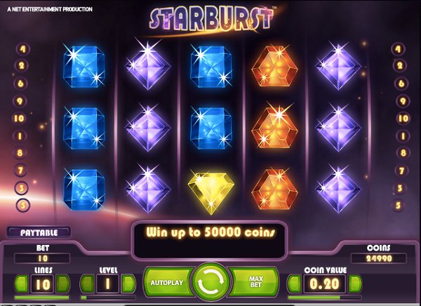 Starburst slot